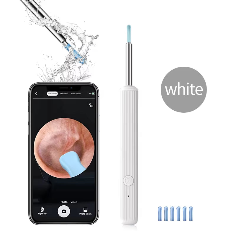 WIFI Digital Otoscope Ear Camera 1080P 3.9Mm Ear Cleaning Inspection Camera Ear Wax Removal Tools for Iphone Android